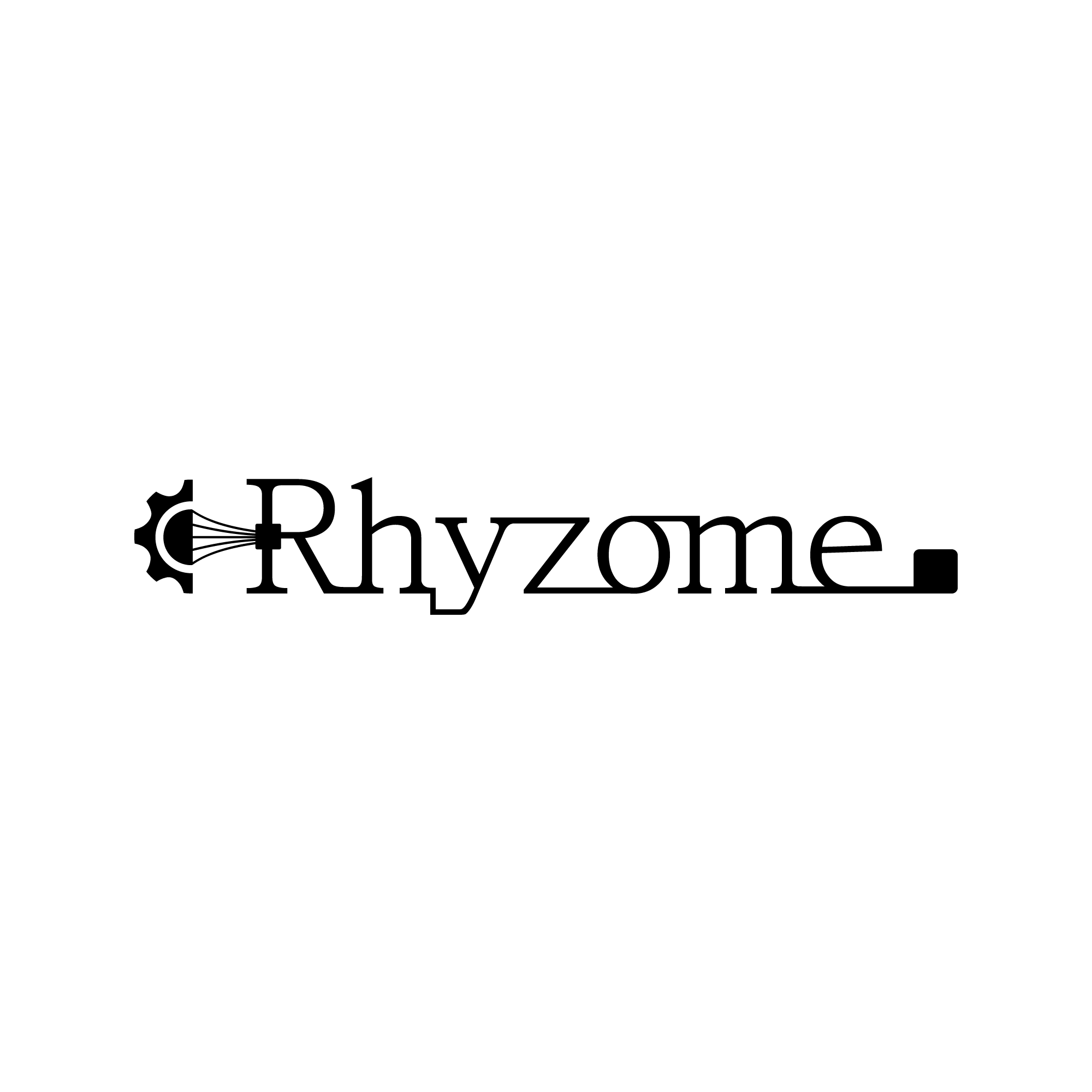 Rhyzome 영문 로고 (화이트)